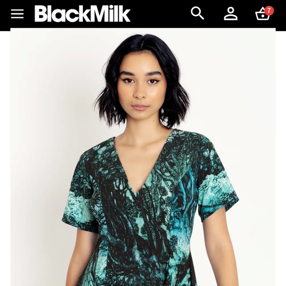 Blackmilk “TITANIA LYING ASLEEP EVIL V DRESS” Size Medium M NWT - Picture 2 of 15